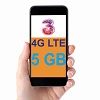 Paket Internet Three Data LTE Voucher - 5GB 4G 24Jam 30Hr Topup *111*SN#