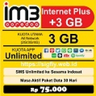 3GB + Unlimited YouTube + AppOn & SMS sesama 24Jam 30hr