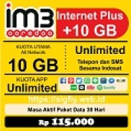 10GB + Unlimited YouTube + AppOn + SMS & Tlp Sesama 24Jam 30hr