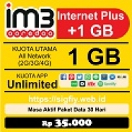 1GB + Unlimited AppOn 24Jam 30hr