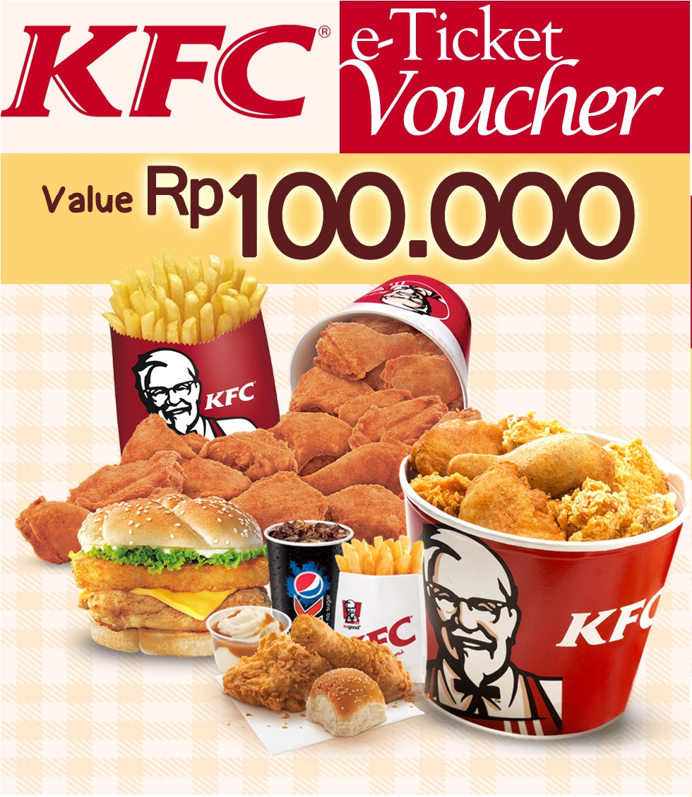 Voucher Makanan KFC - VOUCHER KFC 100RB Voucher Makanan KFC - VOUCHER KFC 100RB