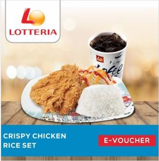 Voucher Makanan LOTTERIA - VOUCHER LOTTERIA CRSP CHICK RICE SET